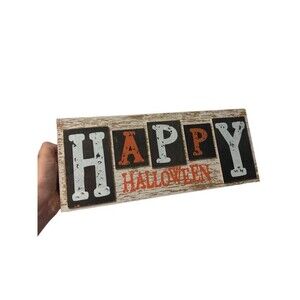 Ashland Happy Halloween Wood Tabletop Sign 14 x 6 Inch